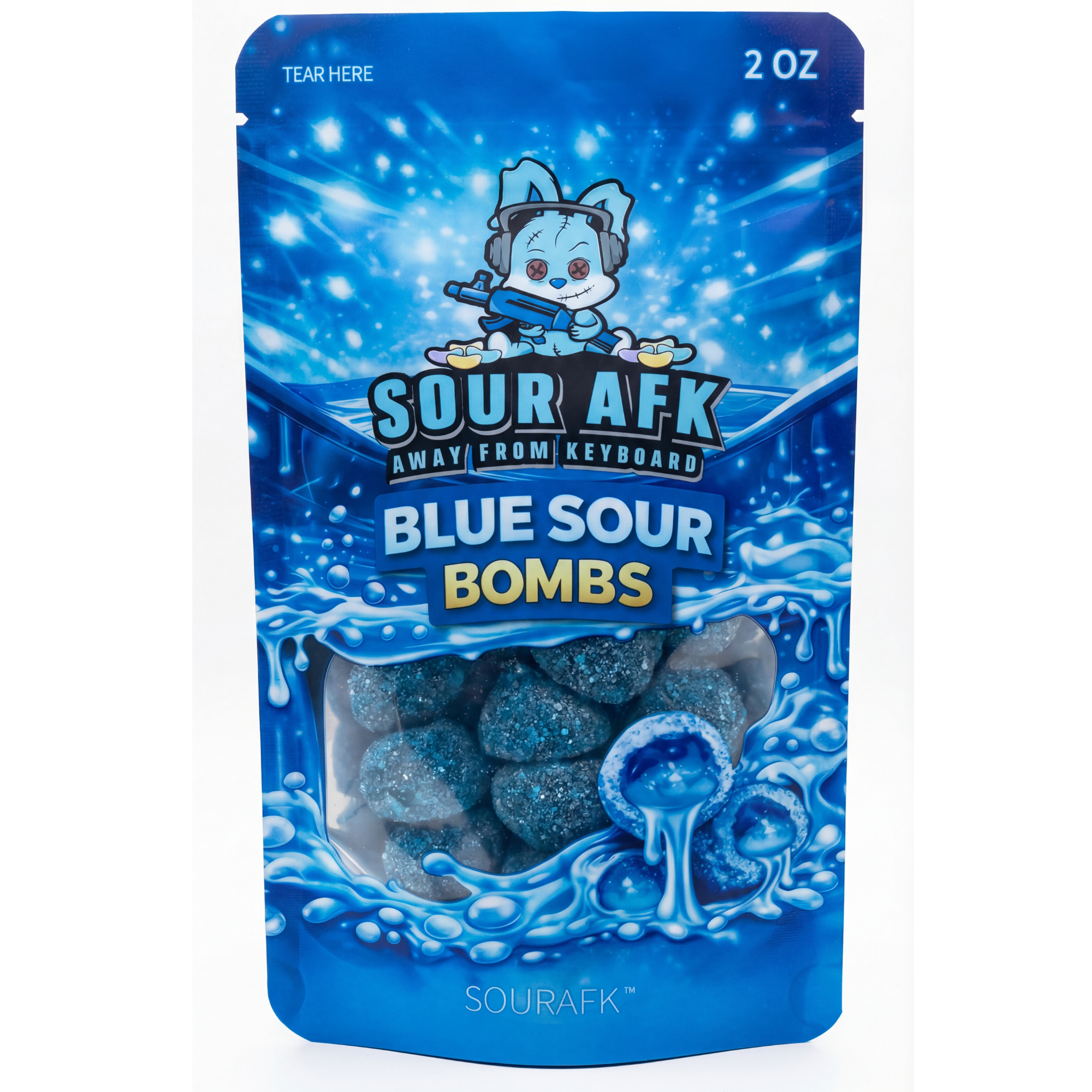 Sour AFK Blue Bombs 2oz